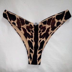 We Wore What Leopard High Rise Bikini Bottoms